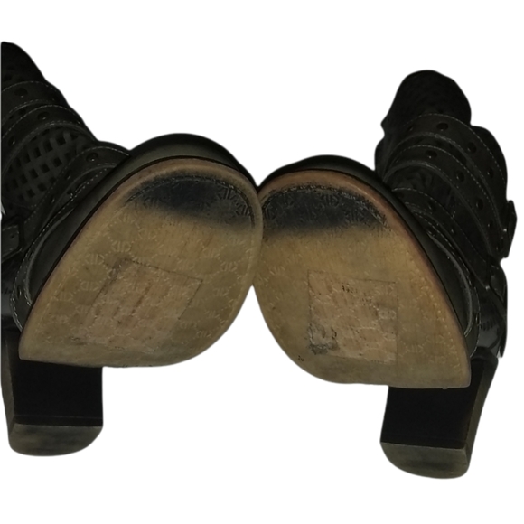 Pierre Dumas Ravenna Chunky Block Heel Brown Ankle Booties Size 8.5 - Picture 4 of 5